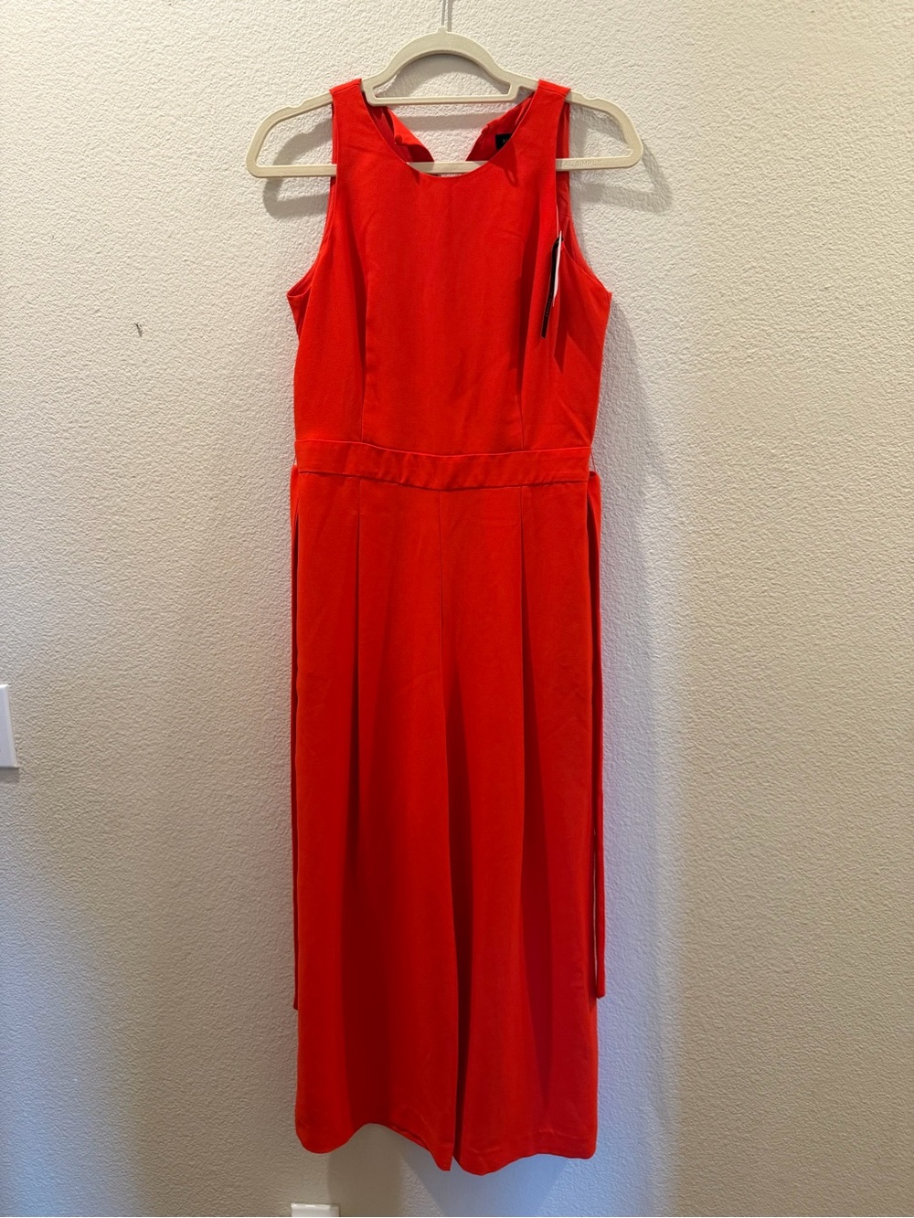 Banana Republic Red Wide Leg Jumpsuit Size 4 NWT